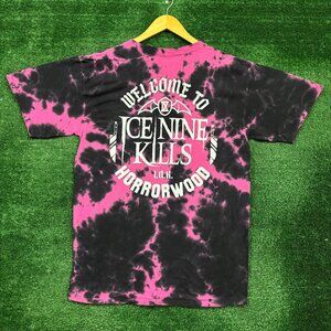 Ice Nine Kills Welcome to Horrorwood Heavy Metal Band Tie-Dye T-Shirt Size Large